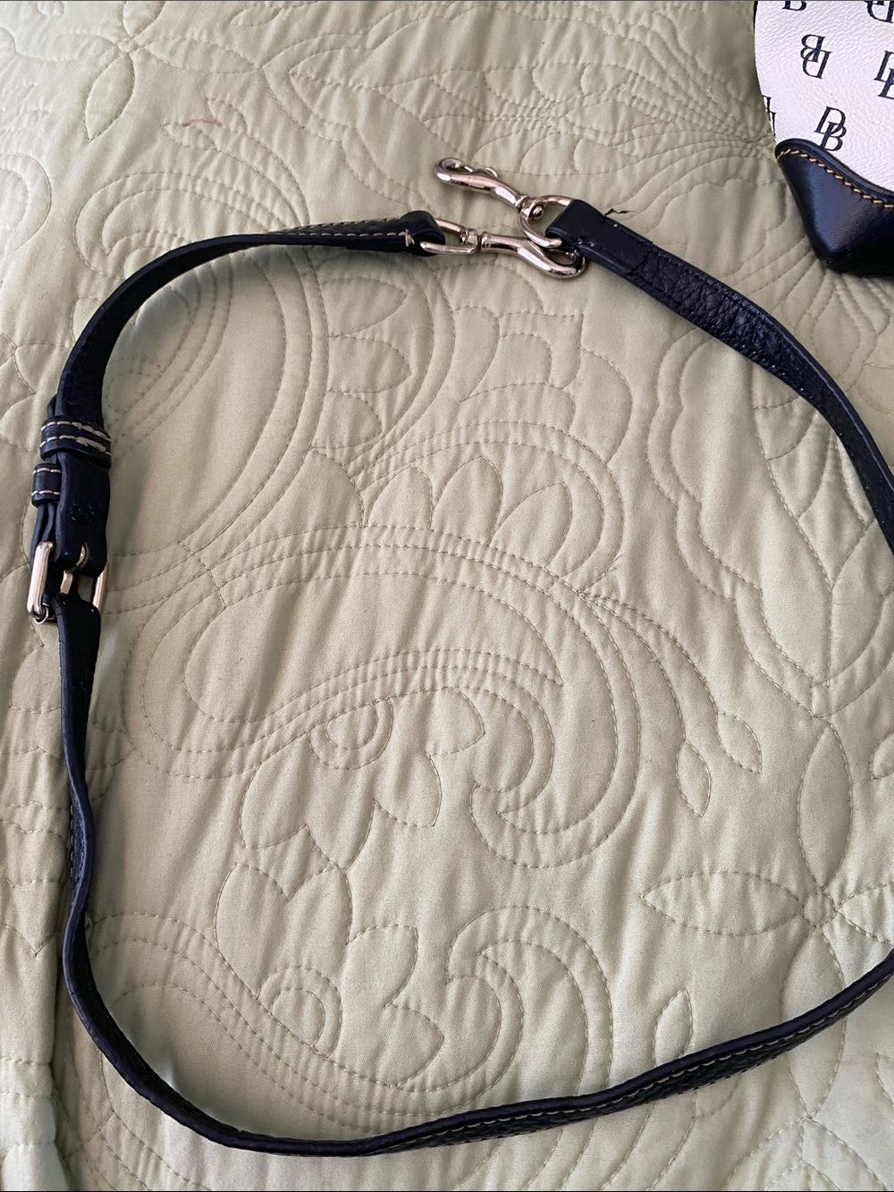Dooney & Bourke Black & White Logo Monogrammed Satchel bag - Picture 5 of 12